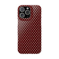 Burgundgy Dotti Phone Case